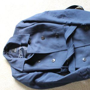Navy overcoat